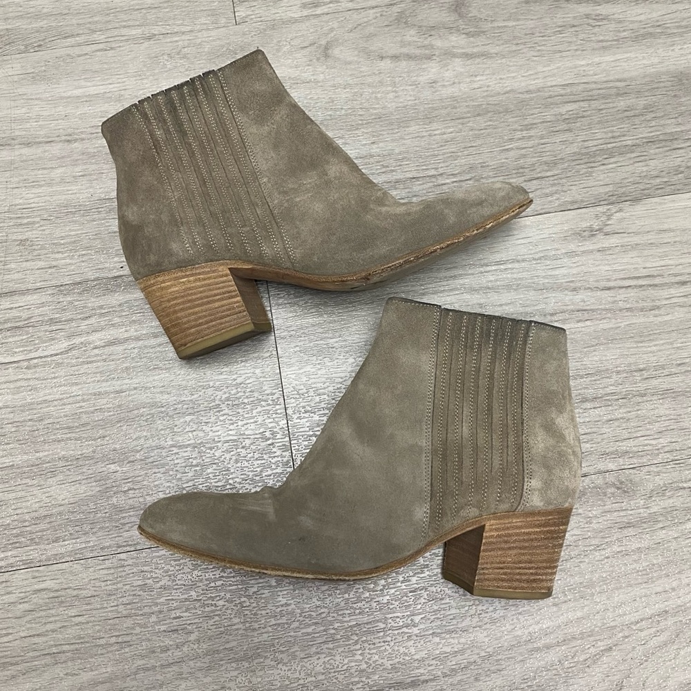 Authentic Vince Grey Suede Haider Boots size 7